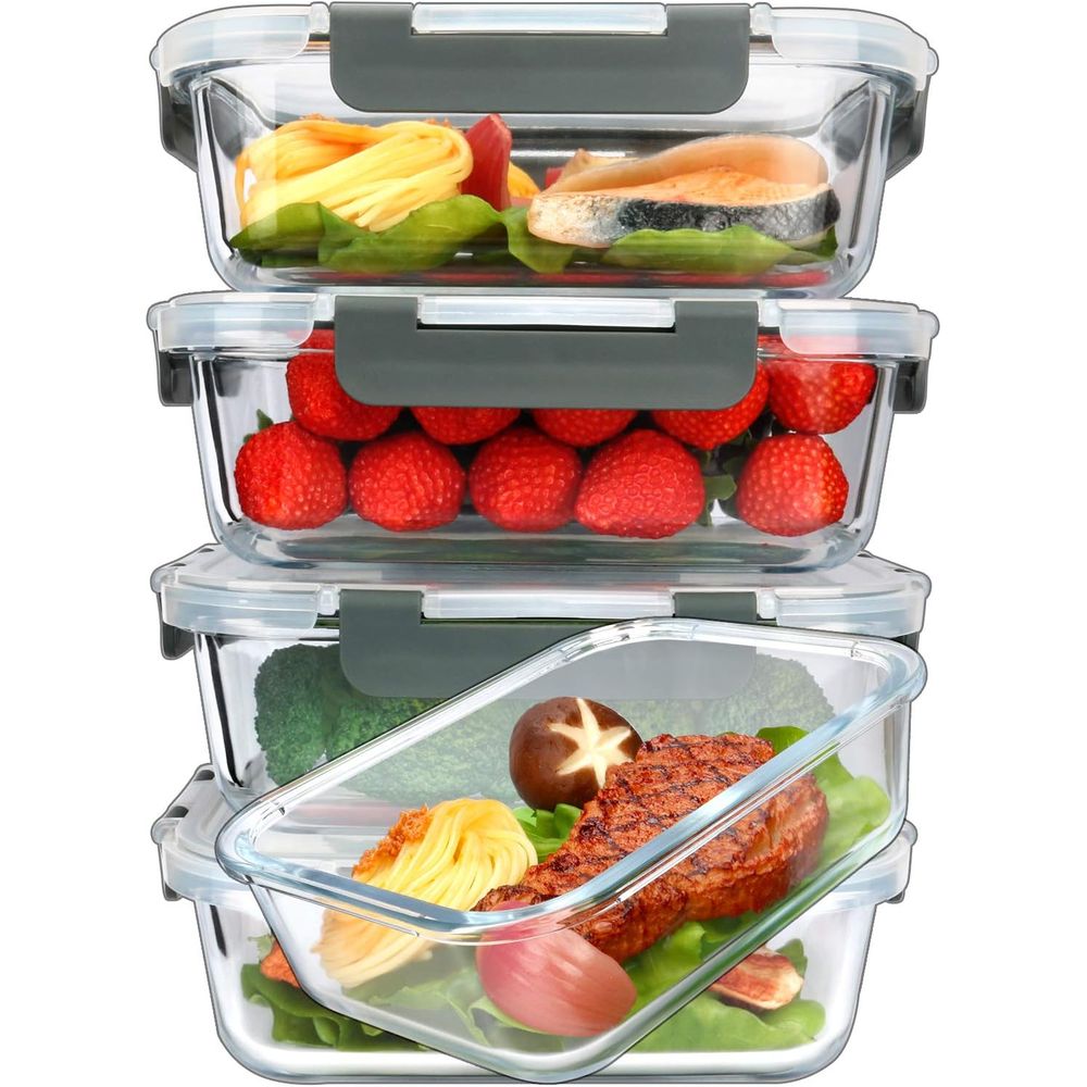 Meal Prep Glass - عبوات زجاجية لتحضير الوجبات سعة 36