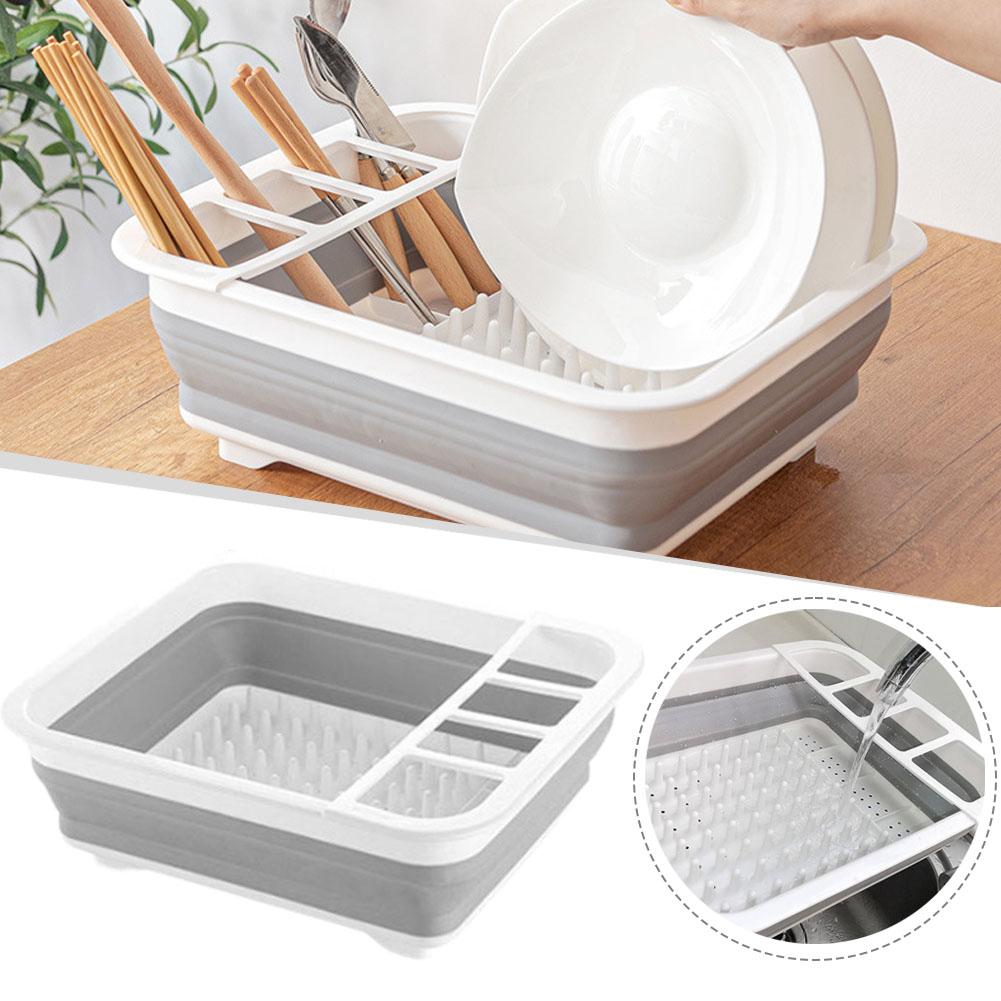 Meal Prep Organizer - رف تجفيف أطباق قابل للطي، منظم