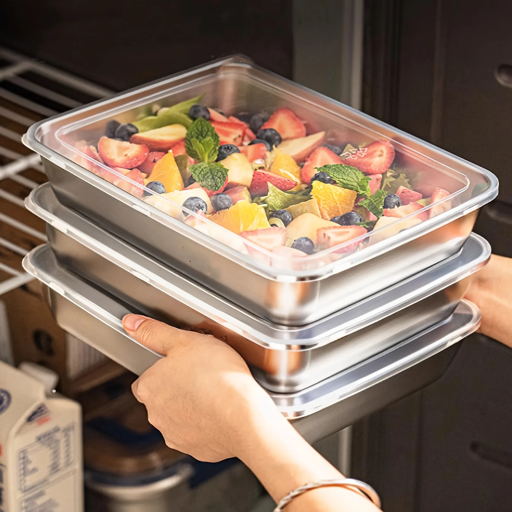 Meal Prep Glass - 3 قطع من حاويات الطعام المصنوعة