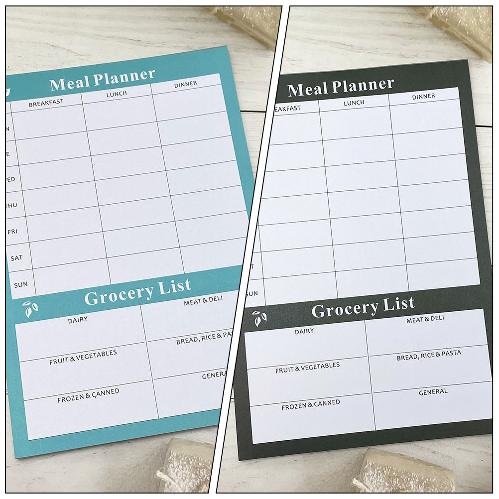 Meal Prep Healthy - دفتر تخطيط وجبات أسبوعي أنيق قابل