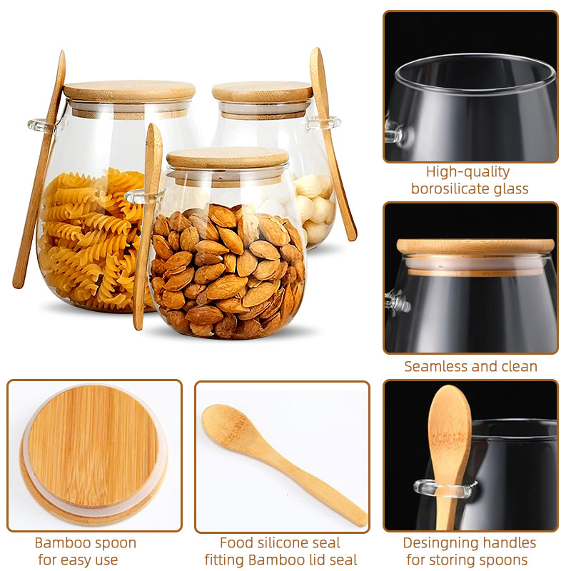 برطمان زجاجي بملعقة وغطاء ، بر - مراجعة Meal Prep Glass Containers With Lids وسعره