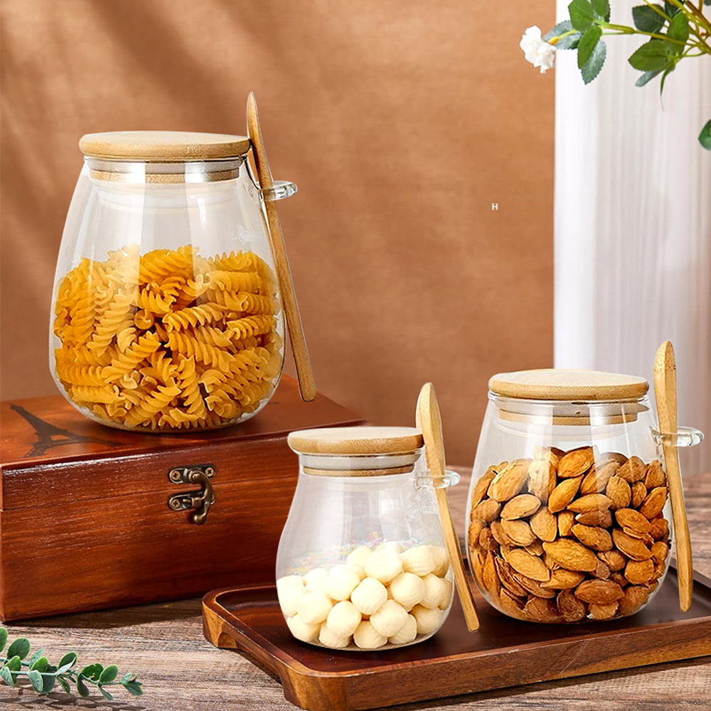 برطمان زجاجي بملعقة وغطاء ، بر - مراجعة Meal Prep Glass Containers With Lids وسعره