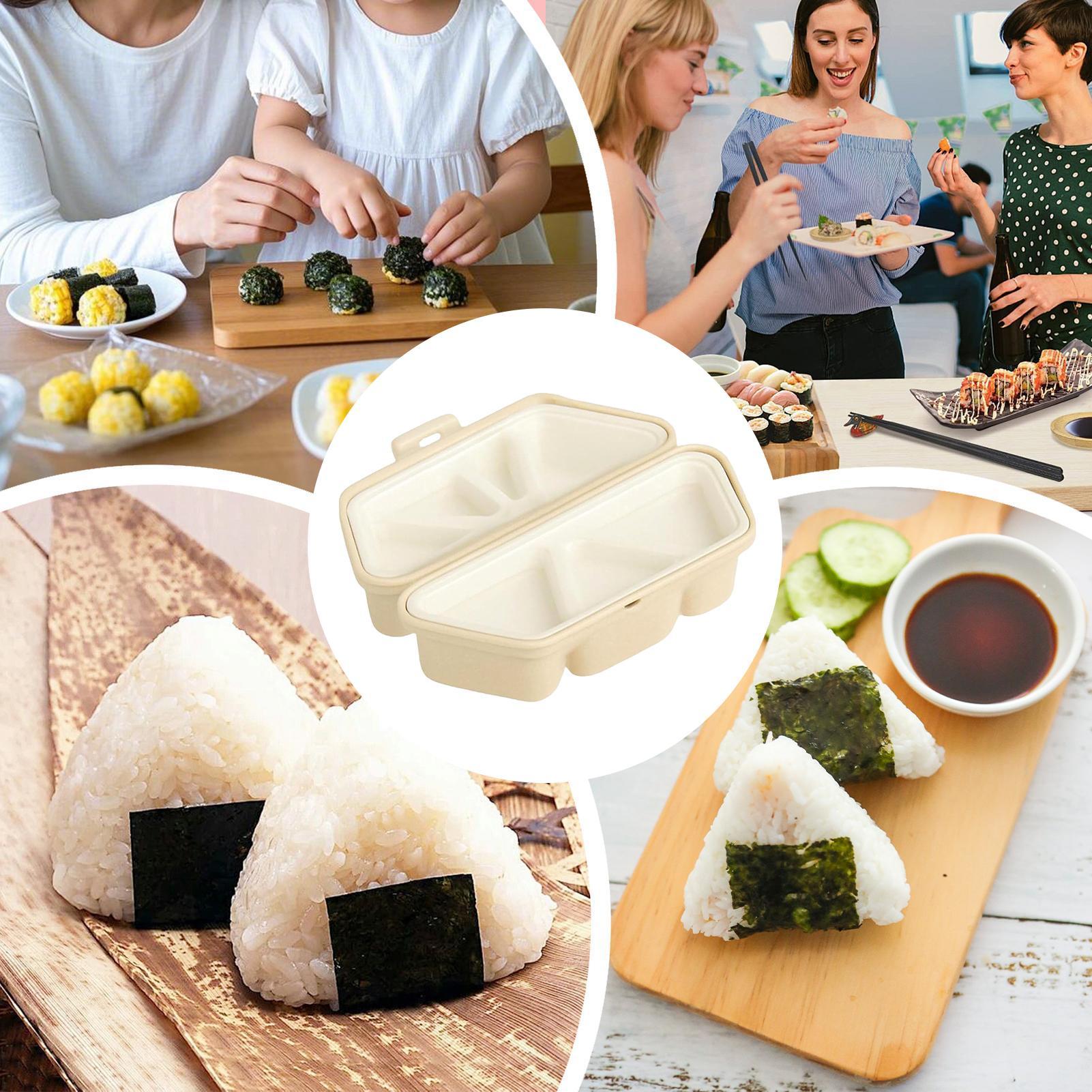 قالب كرة الأرز 6-تجويف اليابان - مراجعة Meal Prep Japanese Food وسعره