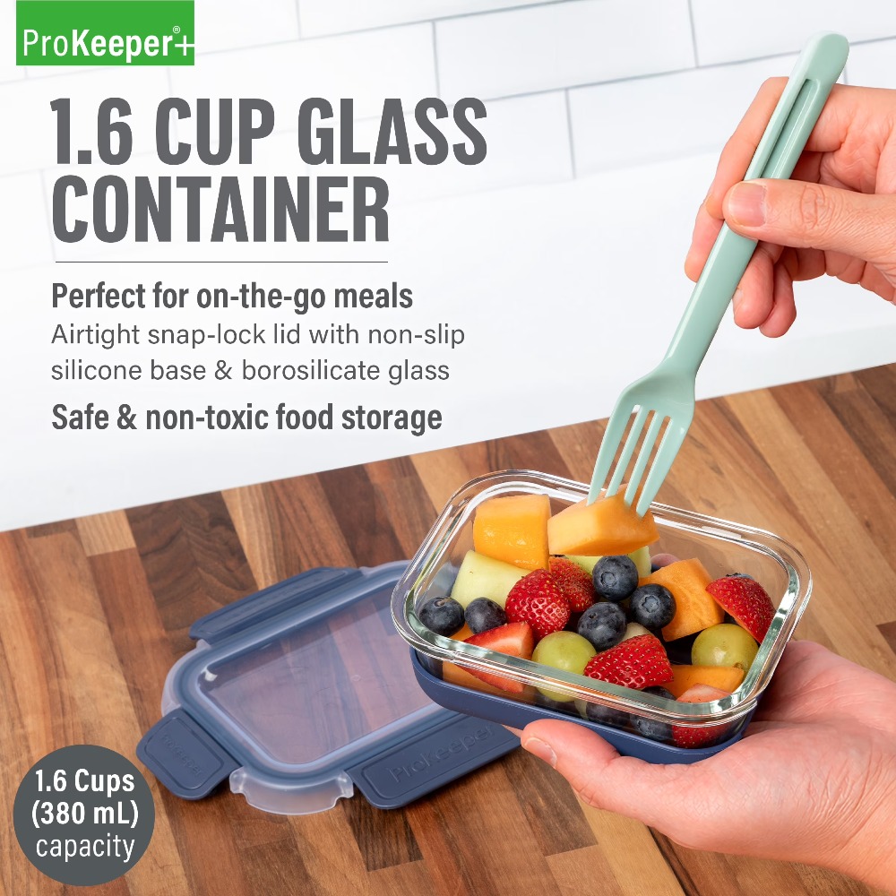 عبوة من قطعتين: حاويات زجاجية  - مراجعة Meal Prep Glass وسعره