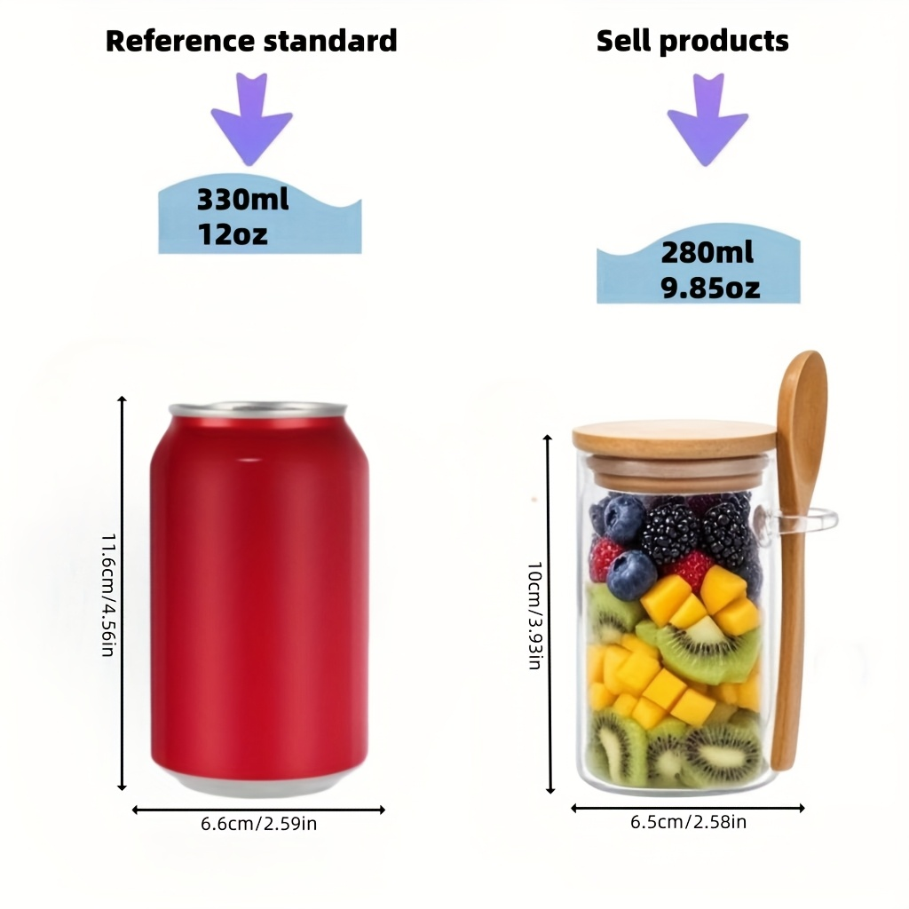 4/8/12 قطعة، أكواب إفطار الشوف - مراجعة Meal Prep Glass وسعره