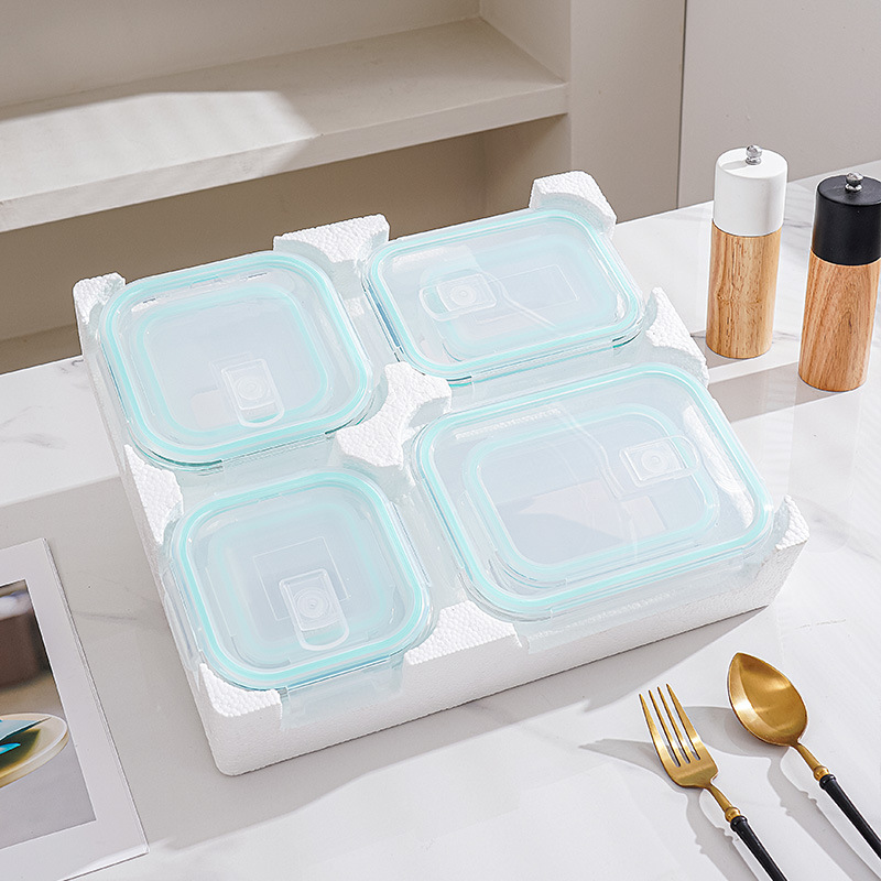 طقم غداء وتخزين زجاجي من 8 قطع - مراجعة Meal Prep Glass وسعره