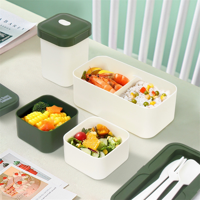 صندوق غداء بمقصورة مزدوجة، حاو - مراجعة Meal Prep Japanese Food وسعره