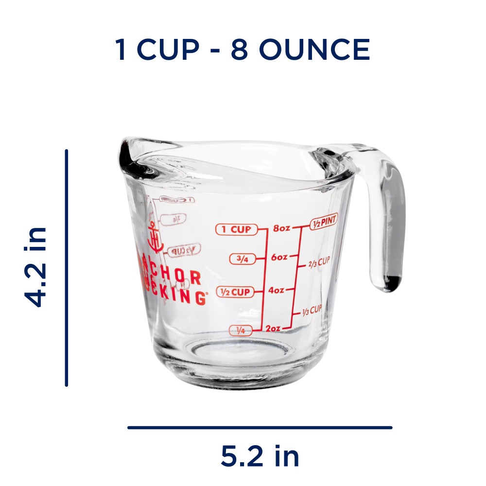 طقم أكواب قياس زجاجية من قطعتي - مراجعة Meal Prep Glass وسعره