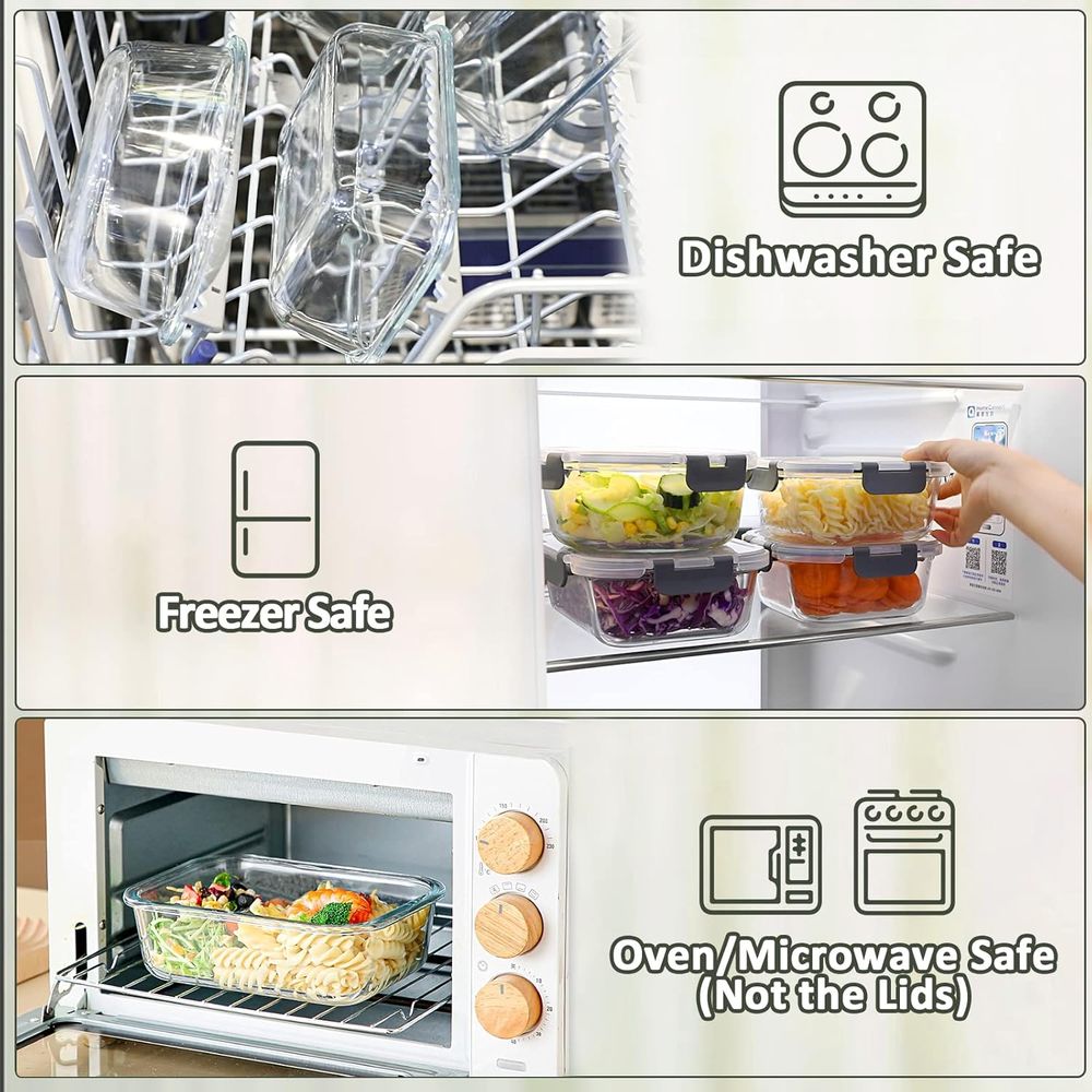 عبوات زجاجية لتحضير الوجبات سع - مراجعة Meal Prep Glass وسعره