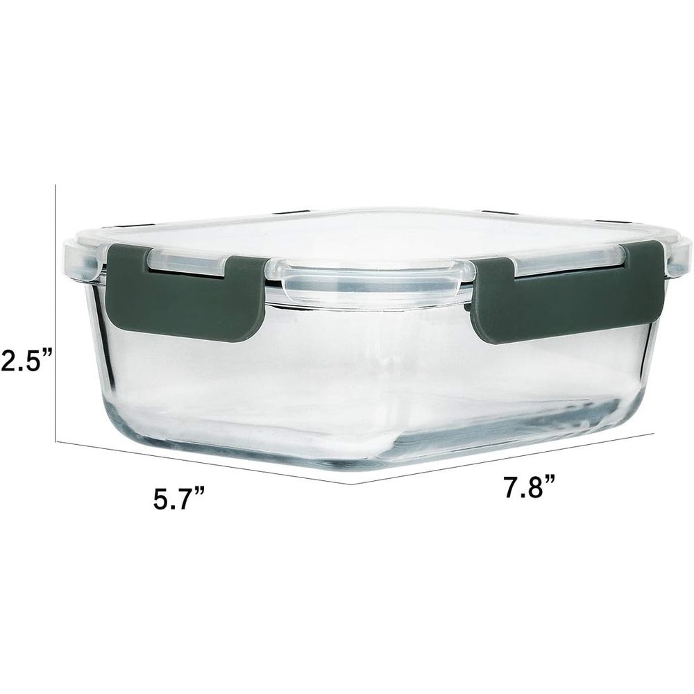 مجموعة من 8 حاويات زجاجية لتحض - مراجعة Meal Prep Glass Containers With Lids وسعره