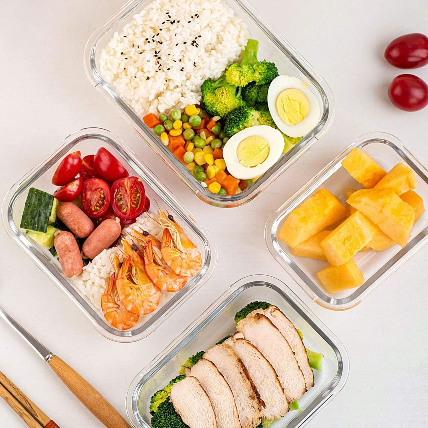 10 حاويات زجاجية لتحضير الوجبا - مراجعة Meal Prep Glass وسعره