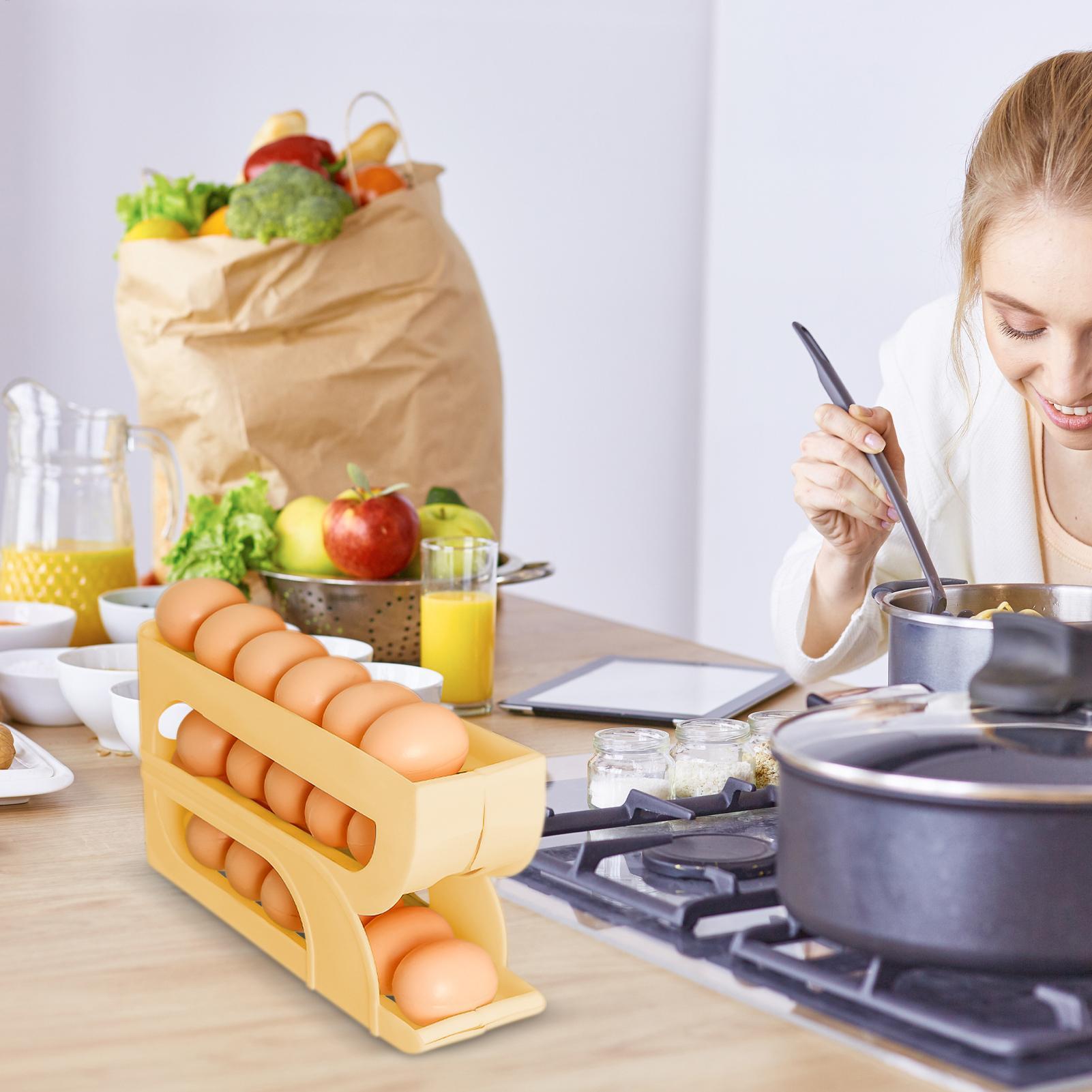 موزع بيض للثلاجة بثلاث طبقات،  - مراجعة Meal Prep Egg وسعره