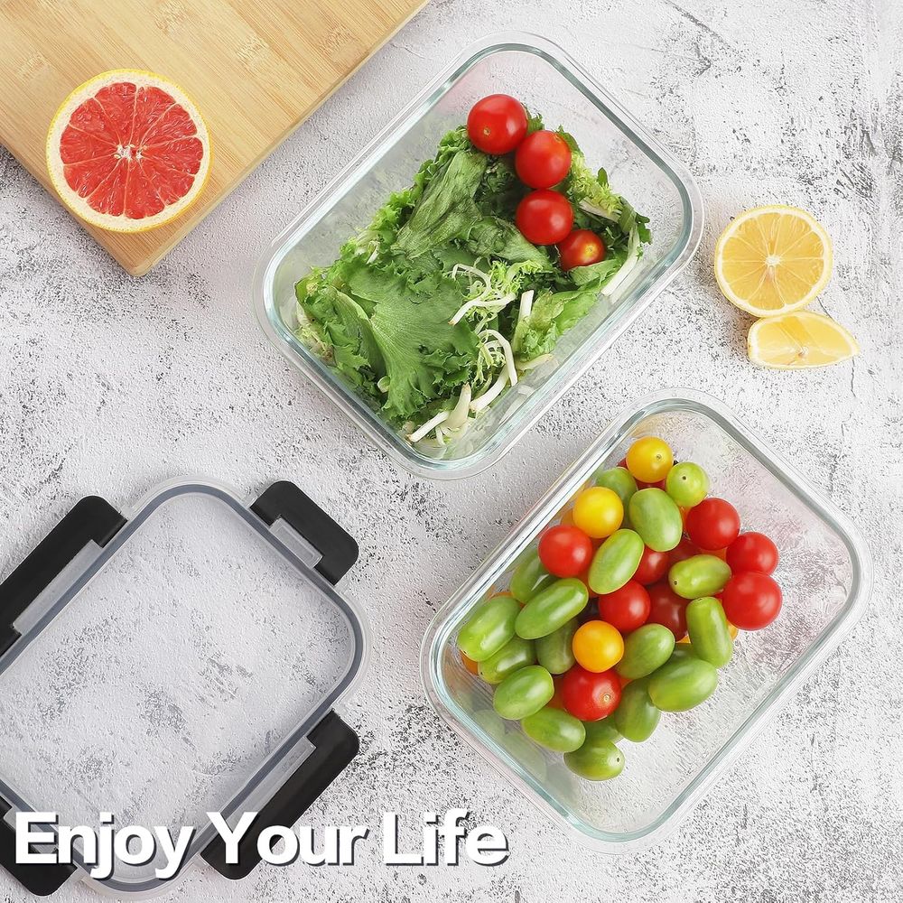 مجموعة من 4 حاويات زجاجية لتخز - مراجعة Meal Prep Glass وسعره