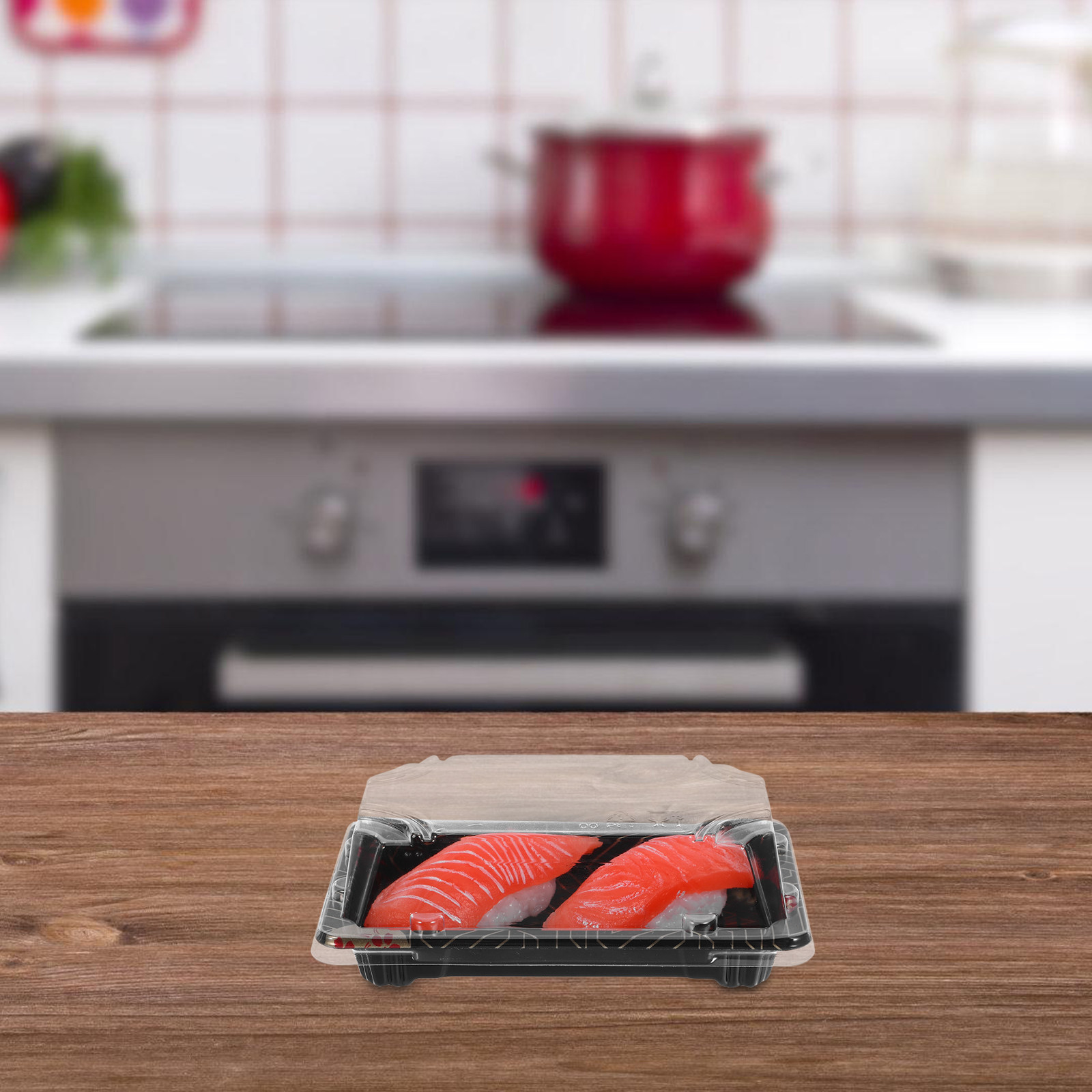 50 قطعة من حاويات السوشي على ا - مراجعة Meal Prep Japanese Food وسعره