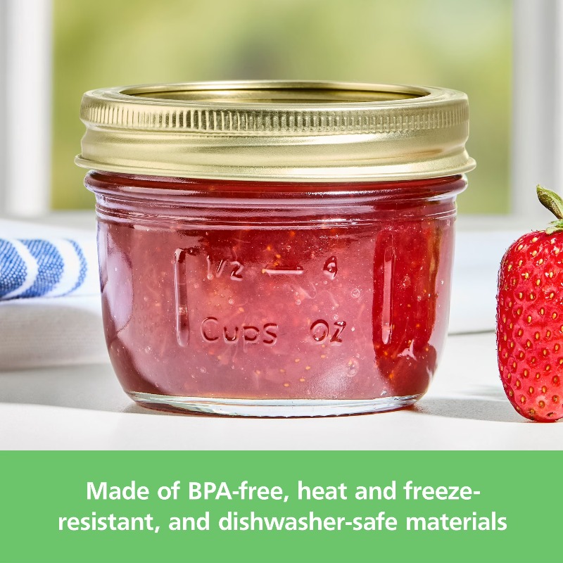 برطمانات ماسون سعة 8 أونصة، بر - مراجعة Meal Prep Glass وسعره