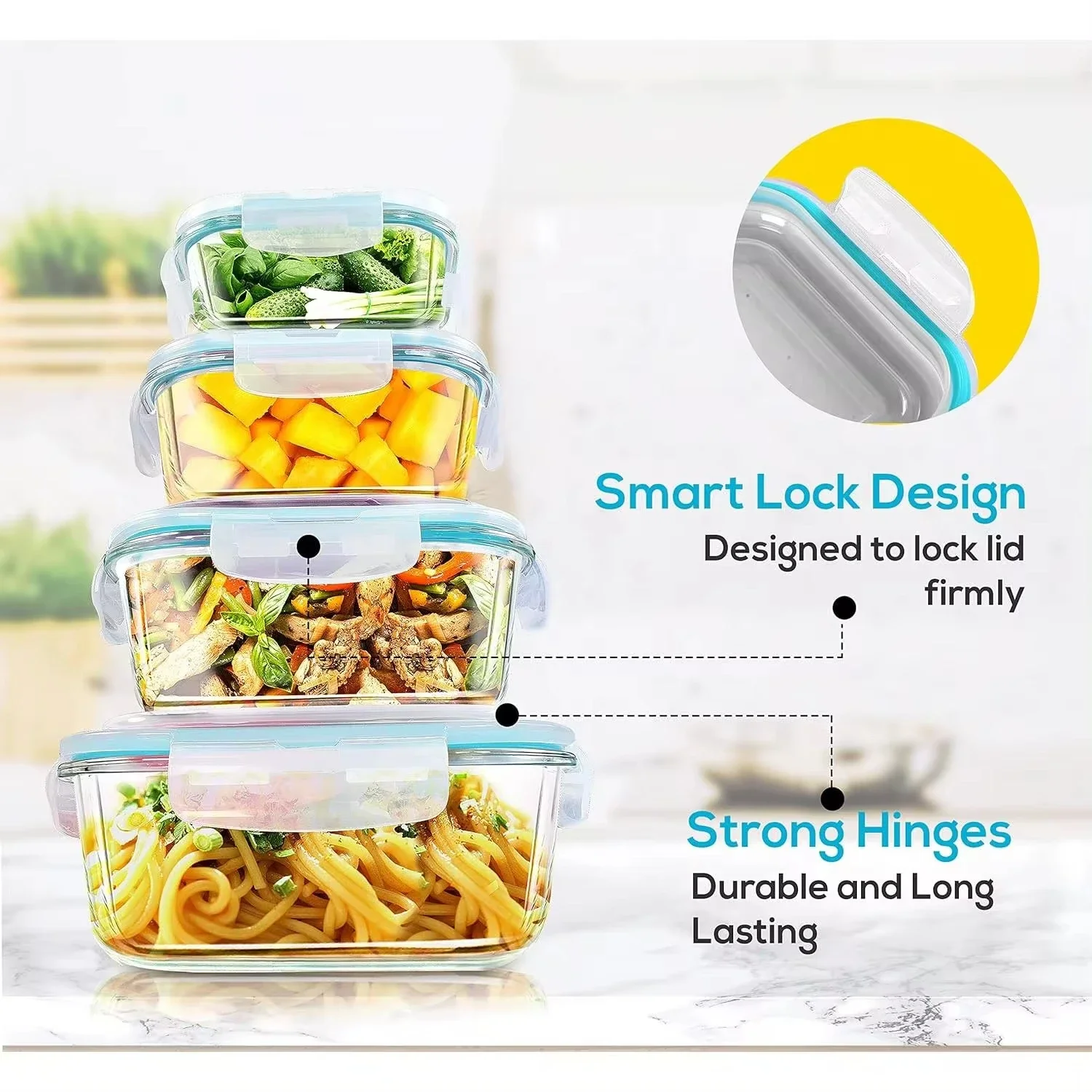 حاويات تخزين الطعام الزجاجية ل - مراجعة Meal Prep Glass وسعره