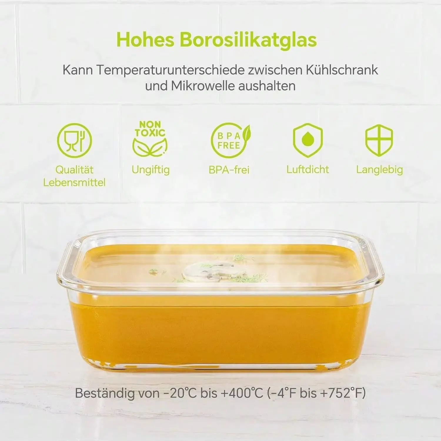 حاوية تخزين طعام زجاجية بغطاء، - مراجعة Meal Prep Glass وسعره