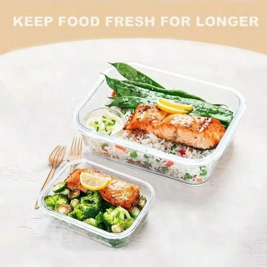 حاوية تخزين طعام زجاجية بغطاء، - مراجعة Meal Prep Glass وسعره